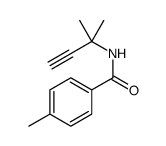 4-methyl-N-(2-methylbut-3-yn-2-yl)benzamide结构式