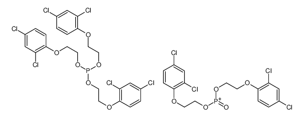 bis[2-(2,4-dichlorophenoxy)ethoxy]-oxophosphanium,tris[2-(2,4-dichlorophenoxy)ethyl] phosphite结构式