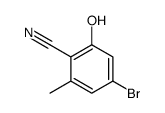4-bromo-2-hydroxy-6-methylbenzonitrile Structure