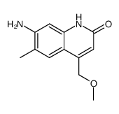 7-amino-4-methoxymethyl-6-methylquinolin-2-one结构式