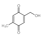 p-Benzoquinone, 2-(hydroxymethyl)-5-methyl- Structure