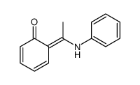 6-(1-anilinoethylidene)cyclohexa-2,4-dien-1-one Structure