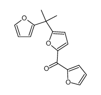 2-(furan-2-yl)-2-[5-(2-furoyl)furan-2-yl]propane结构式