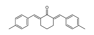(2E,6E)-2,6-bis(4-methylbenzylidene)cyclohexanone结构式