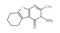 3-amino-2-methyl-5,6,7,8-tetrahydro-[1]benzothiolo[2,3-d]pyrimidin-4-one Structure