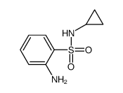 2-amino-N-cyclopropylbenzenesulfonamide Structure