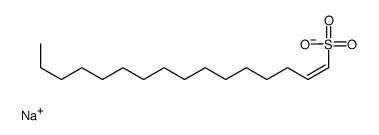 sodium hexadec-1-ene-1-sulphonate Structure