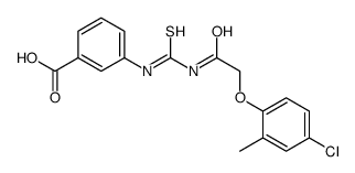 3-[[2-(4-chloro-2-methylphenoxy)acetyl]carbamothioylamino]benzoic acid结构式