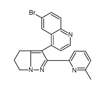 6-溴-4-(2-(6-甲基吡啶-2-基)-5,6-二氢-4H-吡咯并[1,2-b]吡唑-3-基)喹啉结构式