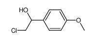 (+/-)-1-chloro-2-hydroxy-2-(p-methoxyphenyl)ethane结构式