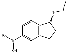1-Methoxyiminoindan-5-boronic acid Structure