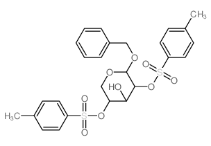 a-D-Xylopyranoside, phenylmethyl,2,4-bis(4-methylbenzenesulfonate) Structure