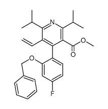methyl 4-(2-(benzyloxy)-4-fluorophenyl)-2,6-diisopropyl-5-vinylnicotinate Structure
