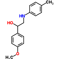 1-(4-METHOXY-PHENYL)-2-P-TOLYLAMINO-ETHANOL structure