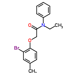 2-(2-Bromo-4-methylphenoxy)-N-ethyl-N-phenylacetamide结构式