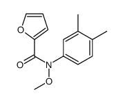 N-(3,4-dimethylphenyl)-N-methoxyfuran-2-carboxamide结构式