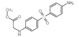 methyl 2-[[4-(4-aminophenyl)sulfonylphenyl]amino]acetate Structure