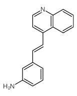 Benzenamine,3-[2-(4-quinolinyl)ethenyl]- Structure