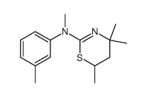 methyl-m-tolyl-(4,4,6-trimethyl-5,6-dihydro-4H-[1,3]thiazin-2-yl)-amine Structure