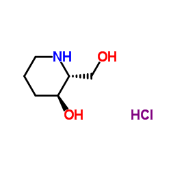 (2R,3S)-3-Hydroxy-2-piperidineMethanol Hydrochloride structure