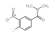 Benzamide,4-chloro-N,N-dimethyl-3-nitro- structure