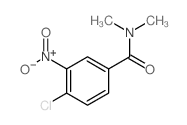 Benzamide,4-chloro-N,N-dimethyl-3-nitro- Structure