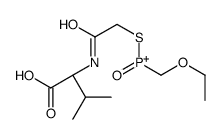 [2-[[(1S)-1-carboxy-2-methylpropyl]amino]-2-oxoethyl]sulfanyl-(ethoxymethyl)-oxophosphanium Structure