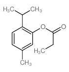 Phenol,5-methyl-2-(1-methylethyl)-, 1-propanoate Structure