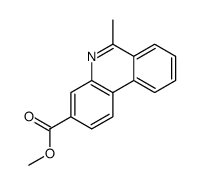 methyl 6-methylphenanthridine-3-carboxylate结构式