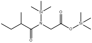 Glycine, N-(2-methyl-1-oxobutyl)-N-(trimethylsilyl)-, trimethylsilyl e ster结构式