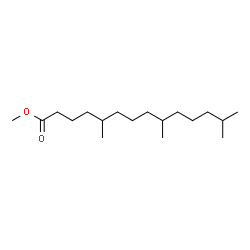 5,9,13-Trimethyltetradecanoic acid methyl ester结构式