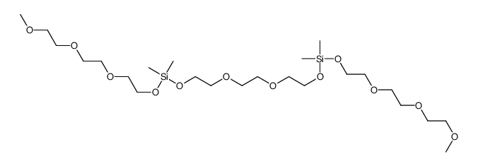 12,12,23,23-tetramethyl-2,5,8,11,13,16,19,22,24,27,30,33-dodecaoxa-12,23-disilatetratriacontane结构式