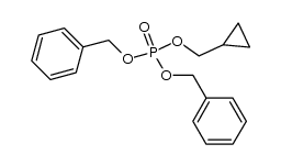 dibenzyl cyclopropylmethyl phosphate Structure