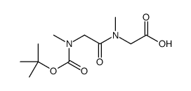 N-[(tert-Butoxy)carbonyl]-N-methylglycyl-N-methylglycine Structure