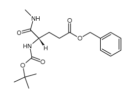 benzyl N-tert-butyloxycarbonyl-L-γ-glutamate α-N-methylamide Structure