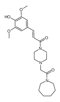 1-[4-[2-(Hexahydro-1H-azepin-1-yl)-2-oxoethyl]piperazin-1-yl]-3-(4-hydroxy-3,5-dimethoxyphenyl)-2-propen-1-one picture