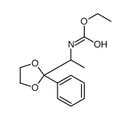 ethyl N-[1-(2-phenyl-1,3-dioxolan-2-yl)ethyl]carbamate结构式