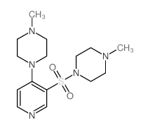 1-methyl-4-((4-(4-methyl-1-piperazinyl)-3-pyridinyl)sulfonyl)piperazine Structure