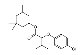 (3,3,5-trimethylcyclohexyl) 2-(4-chlorophenoxy)-3-methylbutanoate Structure