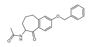 6-acetylamino-2-benzyloxy-6,7,8,9-tetrahydro-5H-benzocyclohepten-5-one结构式