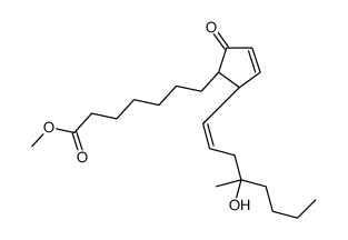 16-hydroxy-16-methyl-9-oxo-prosta-10,13-dien-1-oic acid methyl ester Structure