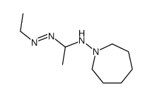 N-[1-(ethyldiazenyl)ethyl]azepan-1-amine结构式