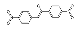 trans-1-Chlor-1,2-di(p-nitrophenyl)ethylen Structure