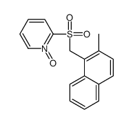 2-[(2-methylnaphthalen-1-yl)methylsulfonyl]-1-oxidopyridin-1-ium结构式