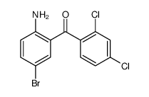 (2-amino-5-bromophenyl)-(2,4-dichlorophenyl)methanone结构式