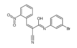 (Z)-N-(3-bromophenyl)-2-cyano-3-(2-nitrophenyl)prop-2-enamide Structure