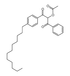 [1-(4-dodecylphenyl)-1,3-dioxo-3-phenylpropan-2-yl] acetate Structure