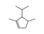 1,4-Dimethyl-5-(1-methylethyl)cyclopentene结构式