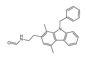 N-[2-(9-benzyl-1,4-dimethyl-carbazol-2-yl)-ethyl]-formamide Structure
