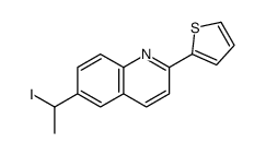 6-(1-iodoethyl)-2-thiophen-2-ylquinoline Structure